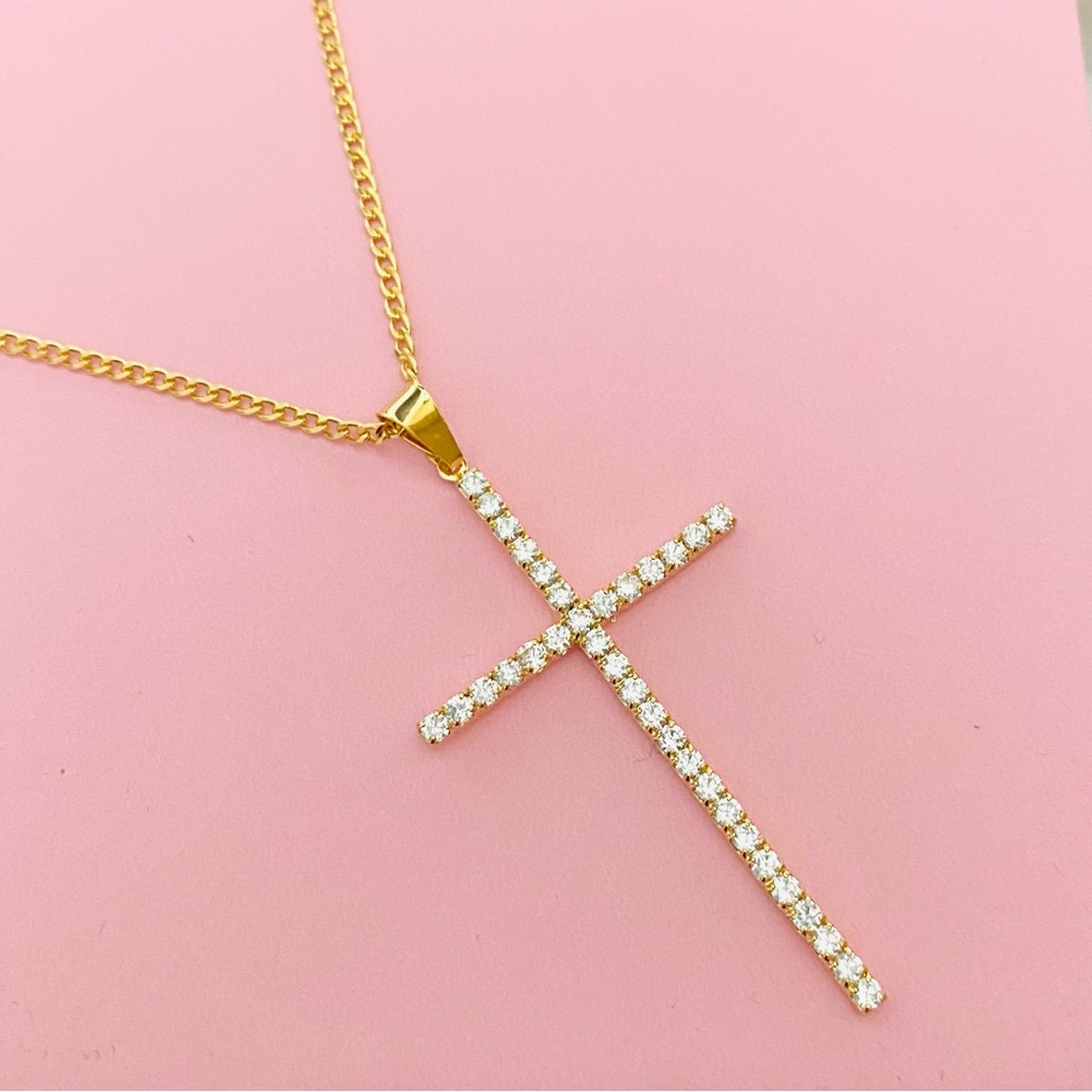 Cross Necklace. Crucifix Pendant